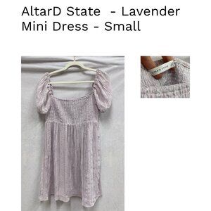 Altar’d State - Lavender Mini Dress - Small